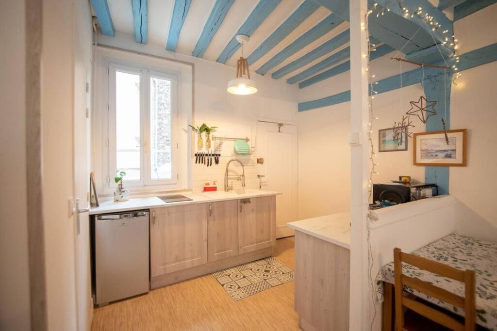 Blue Appartment With A Fireplace دْييب المظهر الخارجي الصورة